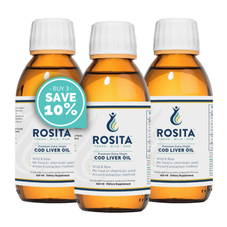 Rosita extra virgin cod liver oil 3 pack