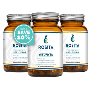 Rosita cod liver oil softgels 3 pack