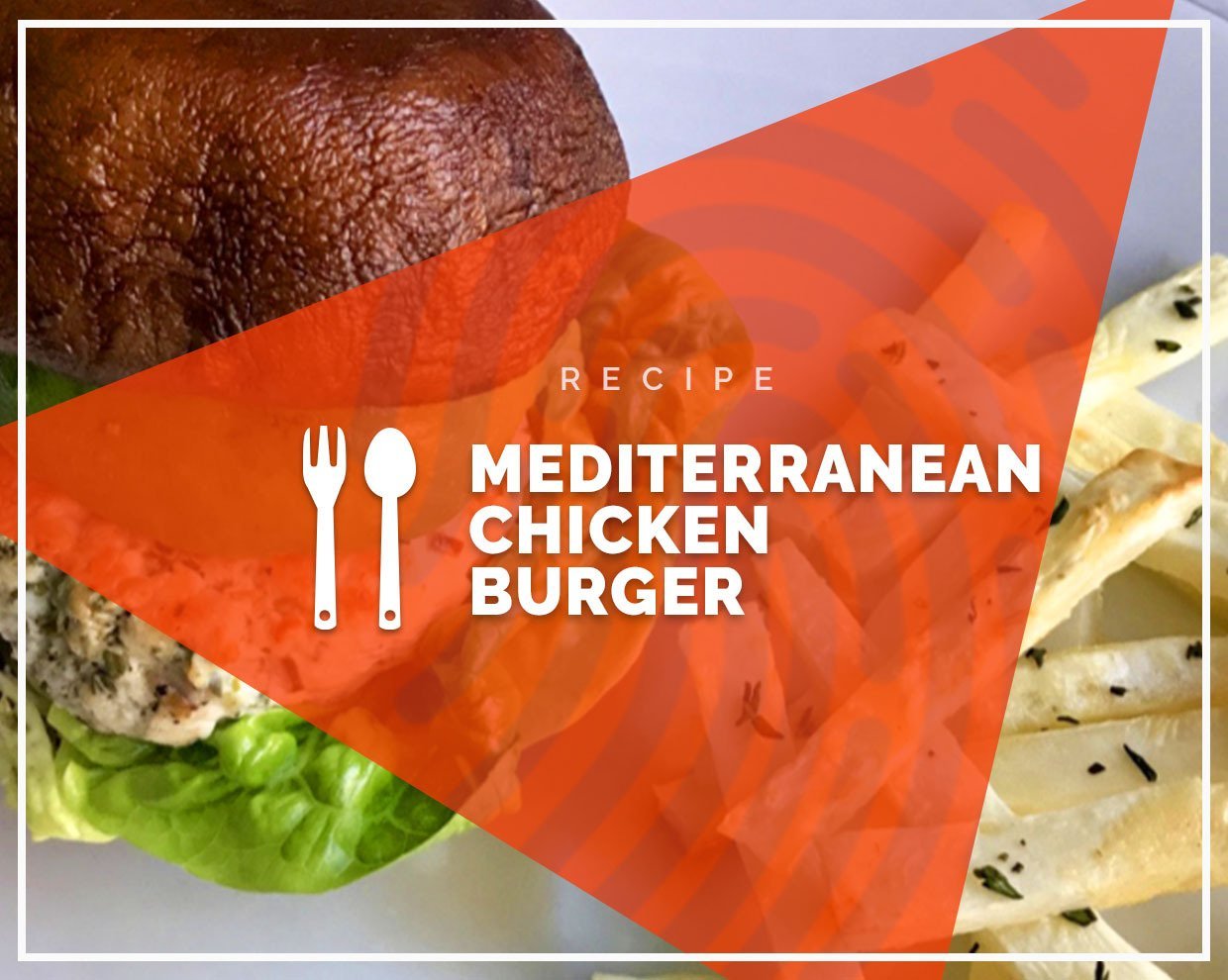 Mediterranean chicken burger